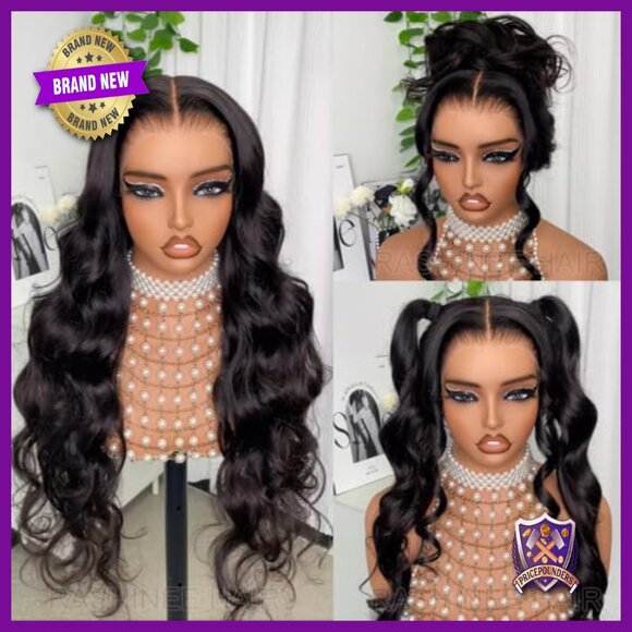 20 Inch Human Hair 360 Lace Front Wig Body Wave Glueless Pre Plucked main image 5